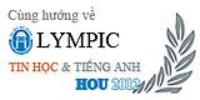 Kết quả vòng loại cuộc thi Olympic Tin học - Tiếng Anh không chuyên Viện ĐH Mở HN năm 2012